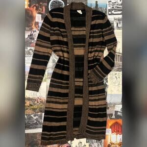 Classic striped sweater cardigan